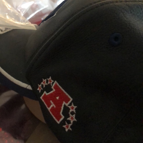 NFL New England Patriots black genuine leather baseball cap GoPatriots !🏈🏈🏈 - Picture 7 of 13